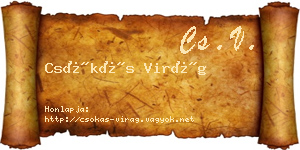 Csókás Virág névjegykártya